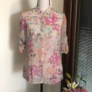 Banana Republic | Blouse with Ruched Sleeves Size S